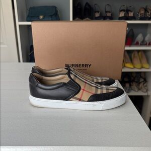Burberry slip on sneakers
